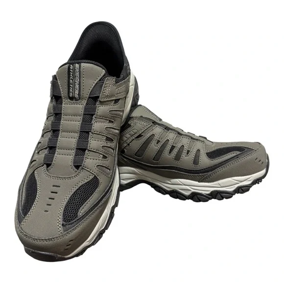 New Men’s Skechers Slip-ins After Burn M Fit Ridgeburn Brown Tennis Shoe SZ 9.5 - Picture 6 of 9